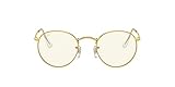 Ray-Ban RB3447 Round Metal Evolve Polarized Everglasses, Legend Gold/Photochromic Grey/Blue Light...