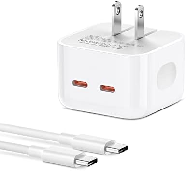 25W USB C Charger for Samsung, Type C PPS Fast Charger for Samsung S22/ S22 Ultra/ S22+/ S21 S20 S10 S9 S8, Note 20/10/ 9, iPad Pro 12.9/11, iPad Air 5 4, Mini 6, Google Pixel, 1M USB C to C Cable