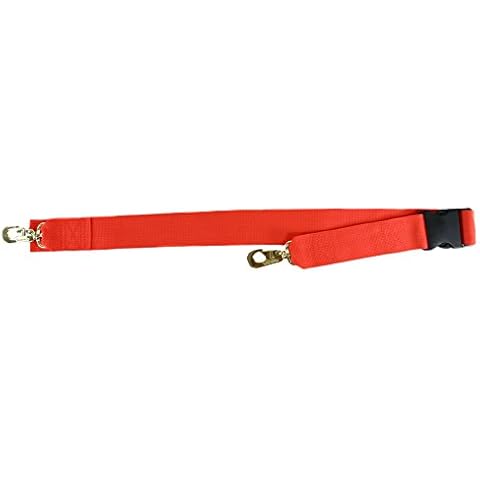 Iron Duck 31720F-OSC Spine Board Strap, 2 Piece, 7' Long, Plastic Buckle, Speed Clip, Nylon, Orange Cover