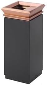 Trash Can Outdoor Dustbins,Trash Can, Commercial Trash Can with Ashtray, Lobby Office Hotel Shopping Mall Elevator Entrance Stainless Steel Trash Can(C C)