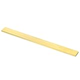 PATIKIL 1/4 x 1 x 12 H59 Messing Flachstange, Massiv Flachstange für Handwerk, Wartung, Elektrik, Architektur Dekoration, Messing