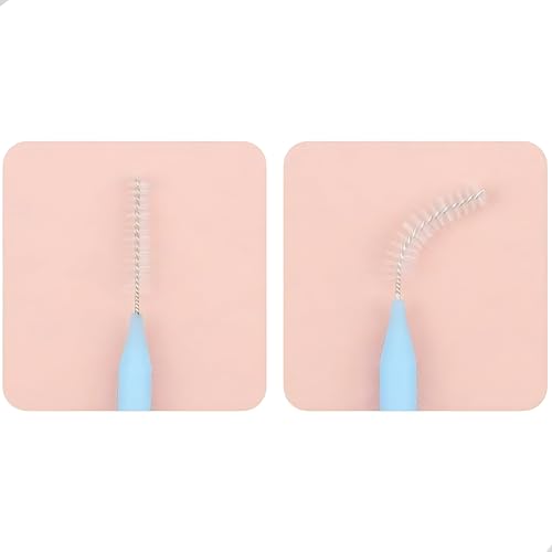 Kit 10 Escovinhas para Brow Lamination Lash Lifting Micropigmentação (Preto)