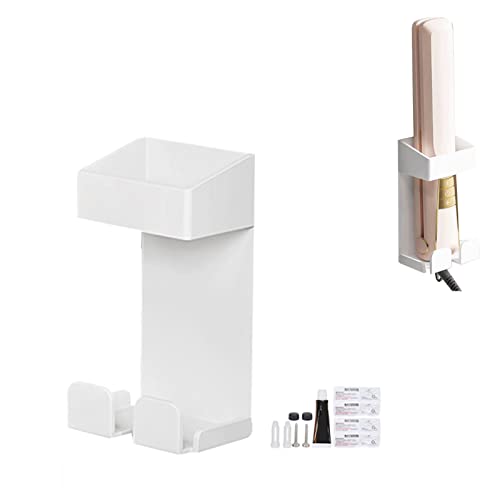 Hair Dryer Holder Wall Mounted, SStainless Steel Wall Mount Hair Dryer Holder for Holds Hair Dryer, Flat Iron, Curling