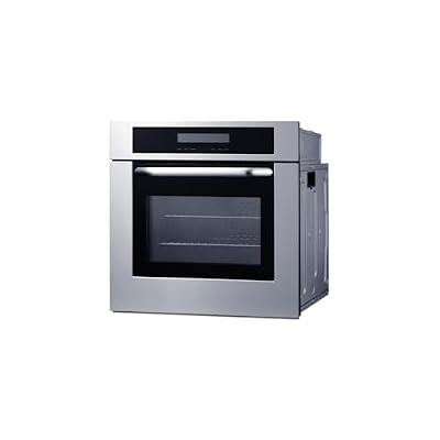 Summit 24 Wide Electric Wall Oven, Brushed Stainless Steel, ADA Compliant, 208-240V- SEW24SSX