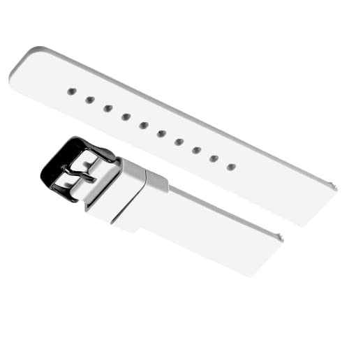 Image of YODI New Edition Soft Silicone Classic Strap Band For Redmi Watch 5 Lite Only [ Not for Any Other Models] (BUCKLE-WHITE)