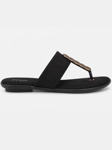 Image of Women's and Girls Synthetic Flat Slippers Comfortable Casual Sandals Comfortable Footwear for Office Casual Daily Use 1 Pair