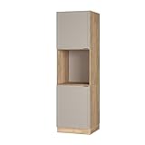 Vicco Herdumbauschrank Fame-Line, GrauBeige, 60 cm offen, zur Kombination mit weiteren...