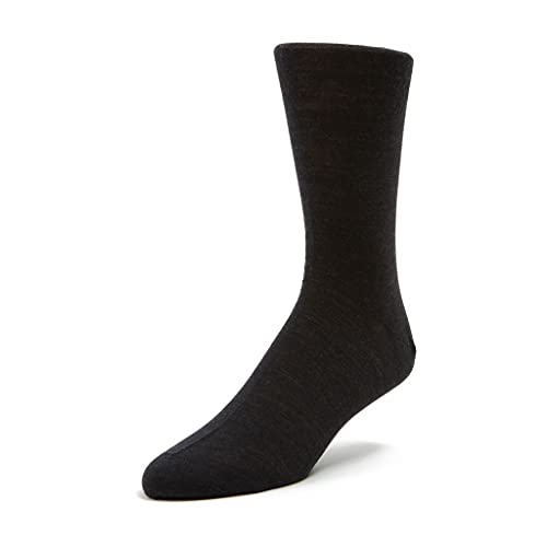 Bresciani Mid-Calf Merino Wool Men's Italian Dress Socks