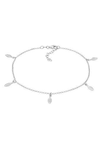 Elli Bracelet de Cheville Femme Plume Boho en Argent Sterling 925