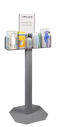 Poltex 5 Position Respiratory Hygiene Station (3STL Stand, SLV Sign, RHS 3STL Kit)