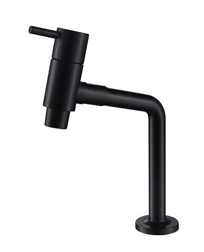 Torneira Banheiro ABS Preto Design Curta Mesa AA05P