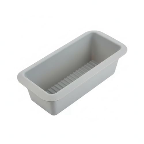 Leona Co Silicone Loaf Pan 10x26CM - Non-Stick Baking Pan for Bread, Banana Cake, Pound Cakes & Meatloaf - Flexible Food Grade Silicone, Oven & Dishwasher Safe (1)