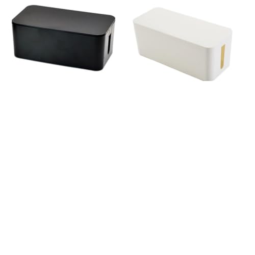 Boîte de rangement pour multiprises blanche et cache câble pratique pour fils électriques