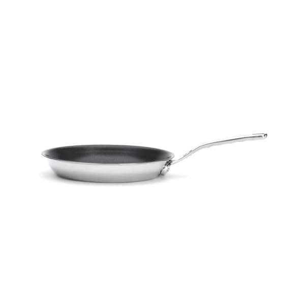DE BUYER Padella Antiaderente AFFINITY, Acciaio Inox Multistrato, Rivestimento Interno in Ceramica, 28 cm, Compatibile con Induzione