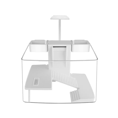 Aquarium, kit d'habitat pour Tortues avec Zone Multifonction et Filtre à Eau Complet pour Tortues et Animaux Aquatiques,Aquarium pour tortues avec plateforme...