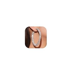 B2:silver hoop earrings(1.97inch)