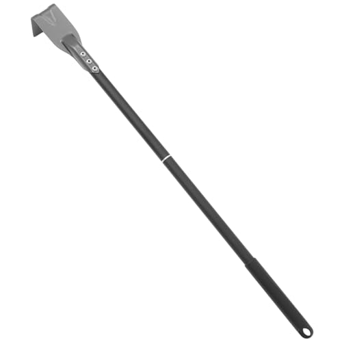CIYODO High Efficiency Sturdy Ash Rake for Grill Charcoal Ash Tool Oven Ash Shovel Metal Scraper for Kitchen