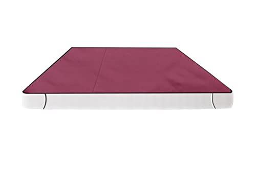 Image of The Furnishing Tree Mattress Protector /Waterproof Bedsheet Size WxL 72x75 Inches Double Bed /King Size Polyester Maroon