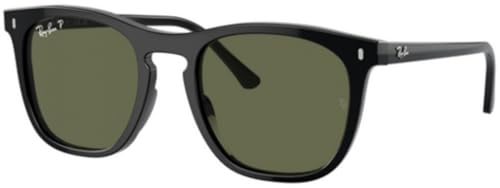 Ray-Ban RB2210 Sunglasses Bundle: RB 2210 901/58 Black Polar Green and Universal Anti-slip Silicone Leash