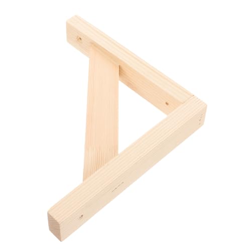 NUOBESTY Soporte de Estante de Madera Pared Soporte Robusto de Estante Instalación y Práctico Organizar