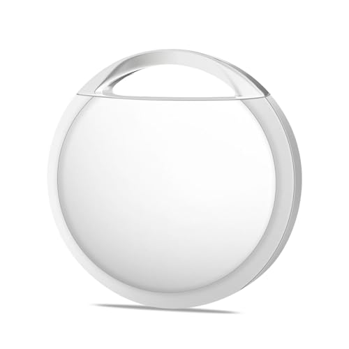 Wepai Smart Tracker Tag, Air-Tracker Funciona con Apple Find My (Solo iOS) Localizador Artículos para Mascota,Llaves, Equipaje, Mochila, Cartera, IP67(Blanco,1 Piezas)