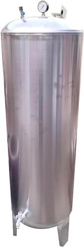 KGBNYSS Tanque de presión de pozo Contenedor Agua Acero inoxidable Contenedores verticales de vejiga para almacenamiento de agua para bomba de agua de pozo, 60 100 160 200 250 300...