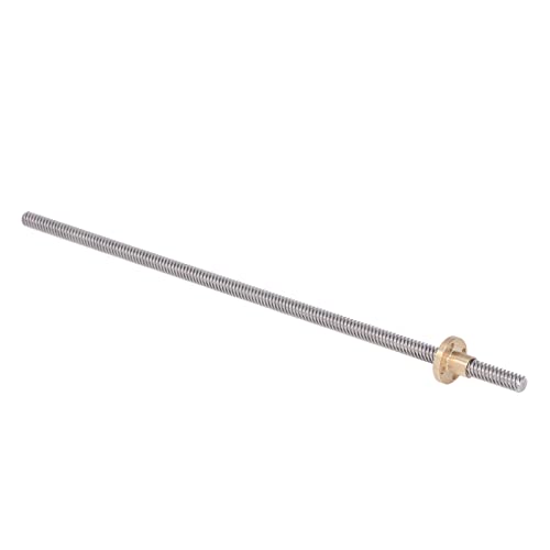 300mm T8 Screw Threaded Rod with Nut for 3D Printer, CNC, Industrial Automation, Including 5 Sets, 300mm Linear Motion Rod