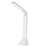 【180 ° Flexibler und faltbarer Lampenarm】 Mit einem 180 ° flexiblen Arm lässt sich die TOPELEK Tischleuchte für unterschiedliche Anforderungen an den optimalen Lichtwinkel anpassen und die rechteckige LED-Struktur der Schreibtischlampe lässt das Licht in einem größeren Raum erstrahlen.