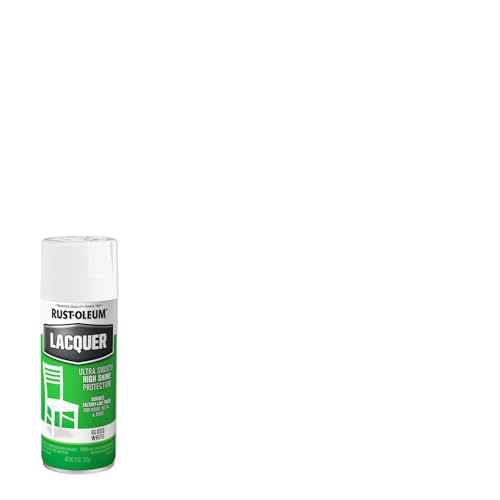 Image of Rust-Oleum 1904830 Lacquer Spray Paint, 11 oz, Gloss White, (Pack of 1)