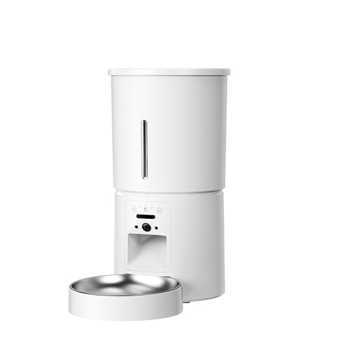 Miaosical Automatic Cat Feeder with Camera – 2K WiFi Video