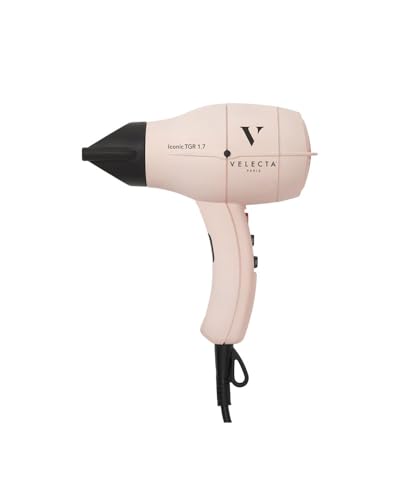 Velecta Paris - Sèche-cheveux professionnel - ICONIC TGR 1.7 Rose poudré