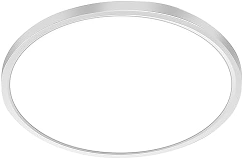 9 Inch LED Flush Mount Ceiling Light Fixture, Epiflare 18W Flat Round led Light for Ceiling, 3000K/4000K/5000K 1724LM Modern Surface Mount for Bathroom, Kitchen, Bedroom, Living Room, Hallway