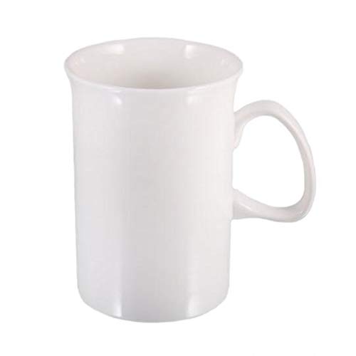 Wilmax White Porcelain Set Of 6 Mugs 10 Oz | 310 Ml | Dishwasher Safe, Easy To Clean | Fine, English Porcelain | Wl-993010/A