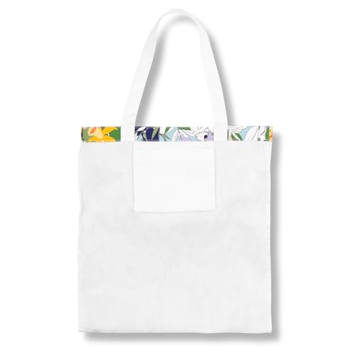Image of kate spade new york Canvas Tote Bag for Women, Cute Tote Bag for Work or Teacher, Canvas Beach Bag, Book Tote with Pocket