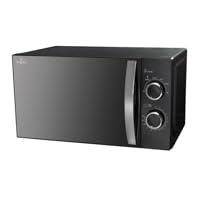 Berlinger Haus Mikrowellenherd 20 L | Matte Black Collection mit 700 W Leistung | 6 Stufen | Edelstahlteile & Borosilikatglas | Innenbeleuchtung & Auftaufunktion