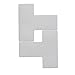 Toughstripe? Max Floor Marking Tape 2 in W X 5 in L Vinyl White L-Shaped 20/Pk