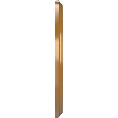 Image of Ekena Millwork CMP10BEDVG Berkshire Thermoformed PVC Ceiling Medallion (Fits Canopies up to 4 1 /2 inch), 10 inchOD x 3 1 /2 inchID x 3 /4 inchP, Universal Aged Metallic Vintage Gold