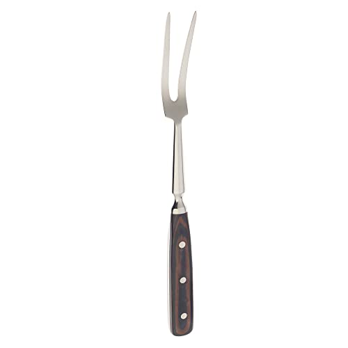 Mercer Culinary Praxis Forged Fork with Wood Handle, 12-1/4 Inch, Wood