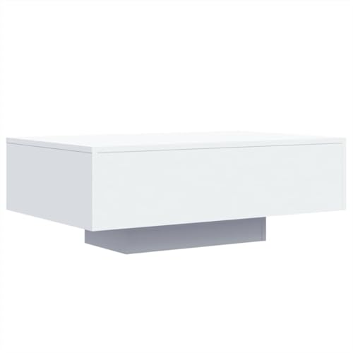 vidaXL Table Basse avec Lumières LED, Table d'Appoint, Bout de Canapé, Meuble de Salon Salle de...