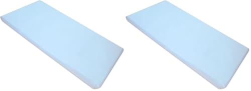 Image of American BaBY Company Microfiber Standard Day Care Nap mat-Sheet, Blue, 24 inch x 48 inch x 4 inch, for Boys and Girls (Pack of 2)