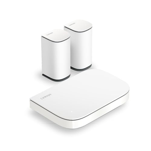 Système WiFi Mesh Double Bande Velop Micro 6 de Linksys – Routeur WiFi 6 3 Gbit/s pour 465 m² et Plus de 150 appareils – Remplace Le routeur Internet et...