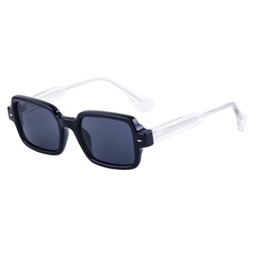Lunettes de soleil rectangulaires à rivets rétro MUTYNE avec verres de protection UV400