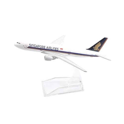 Modelo de avión Boeing B747 de Singapore Airlines en metal fundido a escala 1:400