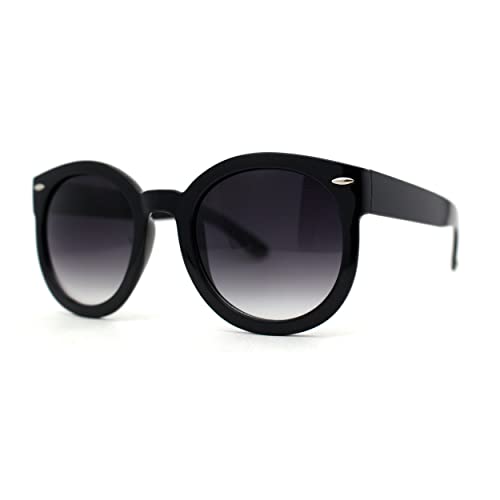 SA106 Oversized Round Thick Horn Rim Sunglasses2