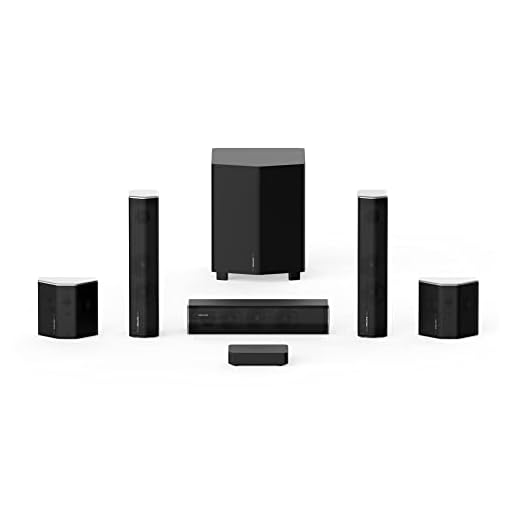 Enclave CineHome II - 5.1 Wireless Plug and Play Home Theater Surround Sound System - Dolby, DTS WiSA Certified - Includes 5 Custom Designed Wireless Speakers, 8-inch Subwoofer & CineHub Transmitter