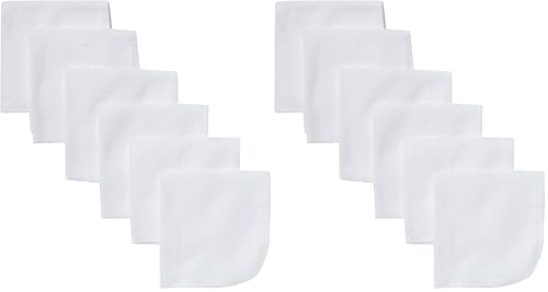 Image of Gerber Washcloth, White, 6-Count (Pack of 2)