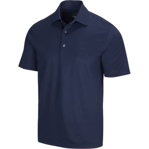 GREG NORMAN Herren Men's Freedom Micro Pique Polo Golfhemd, Navy, 3X-Groß Cover