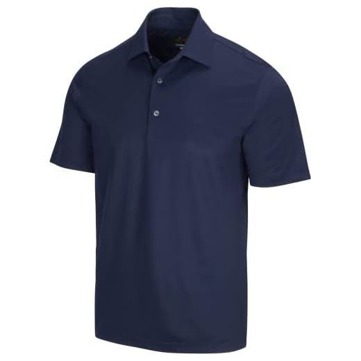 GREG NORMAN Herren Freedom Micro Pique Poloshirt Golfhemd, Marineblau, 3X-Groß