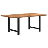 Grande table : cette table mesure 180 x 100 cm, ce qui permet de disposer d'un grand espace pour s'asseoir et d'en faire la pièce maîtresse de votre salle à manger.