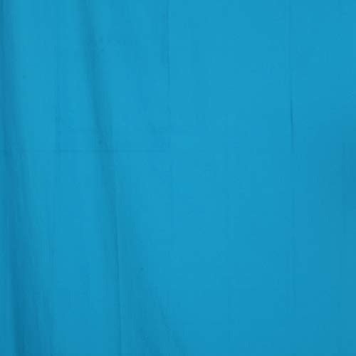 Image of LINENWALAS Cotton Linen Textured Solid Long Doors Curtains for Home Decor, Hangs Elegantly with Back Loops (4.5ft x 8ft, Turquoise) - Set of 2, Blackout